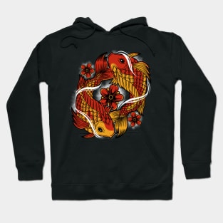 Koi fish yin yang Hoodie